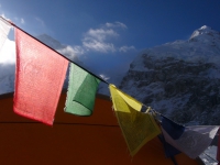Nuptse a Západné rameno Everestu zo základného tábora.