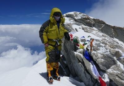 23.Peter Hámor na vrchole Dhaulagiri