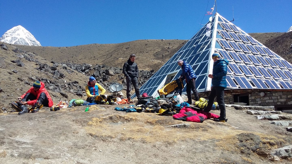 Balenie na Pumori