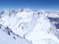 Gasherbrumy II, III a IV, Broad Peak a K2 z vrcholu G I.