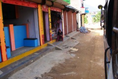 Obchodná ulica v Arughat Bazar.