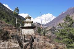 Manaslu, Manaslu North a Naike Peak z Lhi.